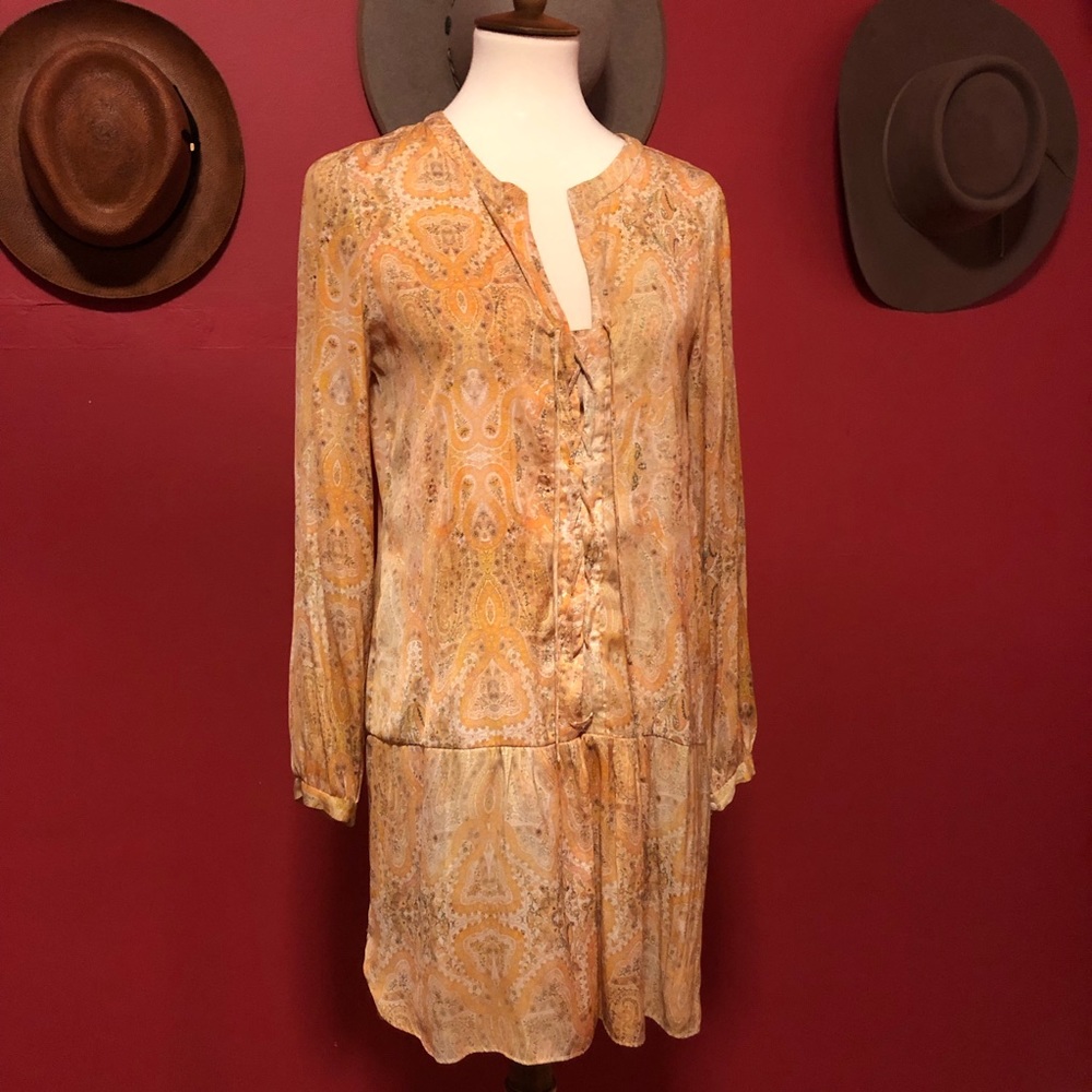 Zara paisley silk dress 🌻